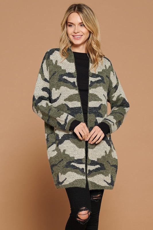 Camo Cardigan