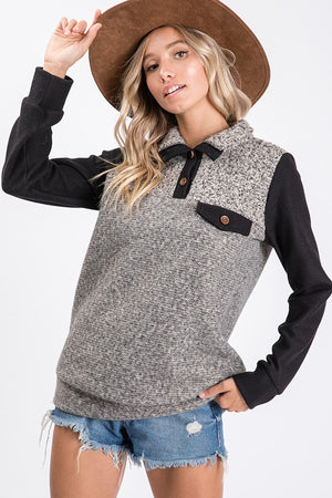 Two Tone Pullover- T1050
