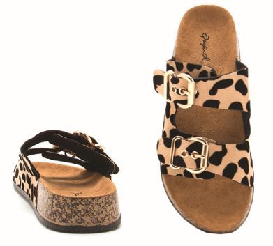 Mae Leopard Sandal