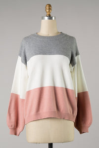 Colorblock Sweater - T923