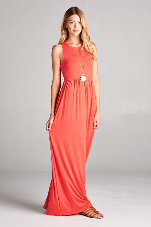 Harper Dress (Coral)