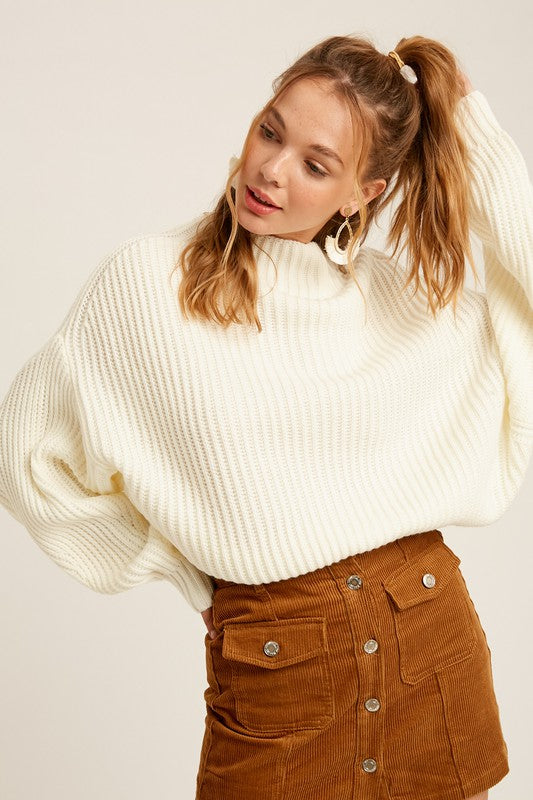 Cream Dolman Sweater