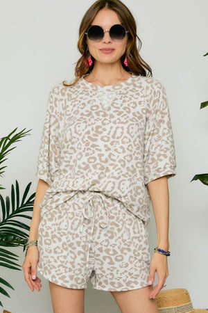 Leopard Print Lounge Set