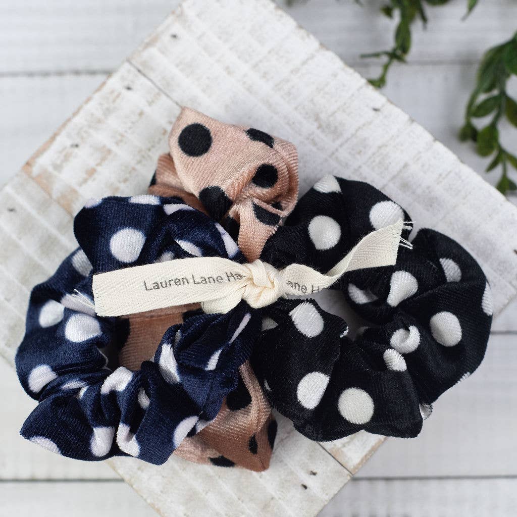 Scrunchie Set of 3- Dots