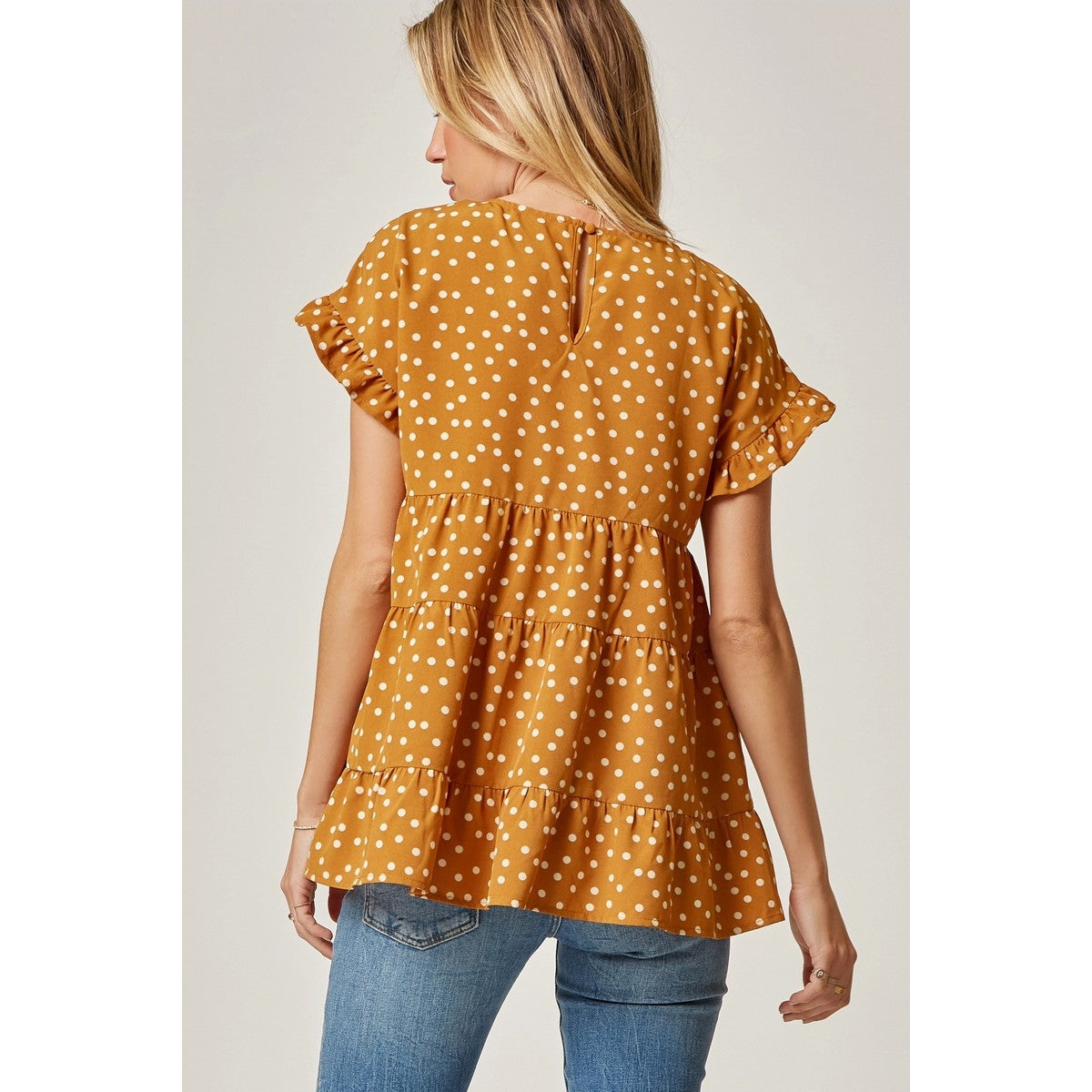 Marigold Polka Dot Blouse