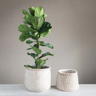 Seagrass & Paper Baskets Set of 2