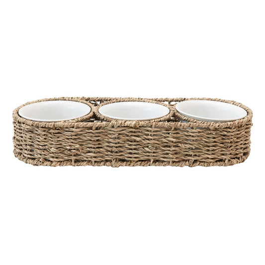 Seagrass Basket w bowls Set of 4
