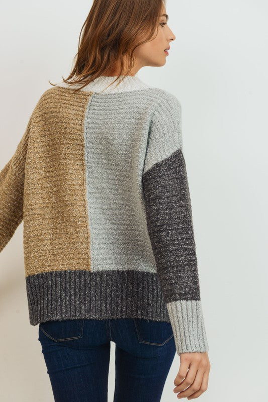 Colorblock Sweater- T912