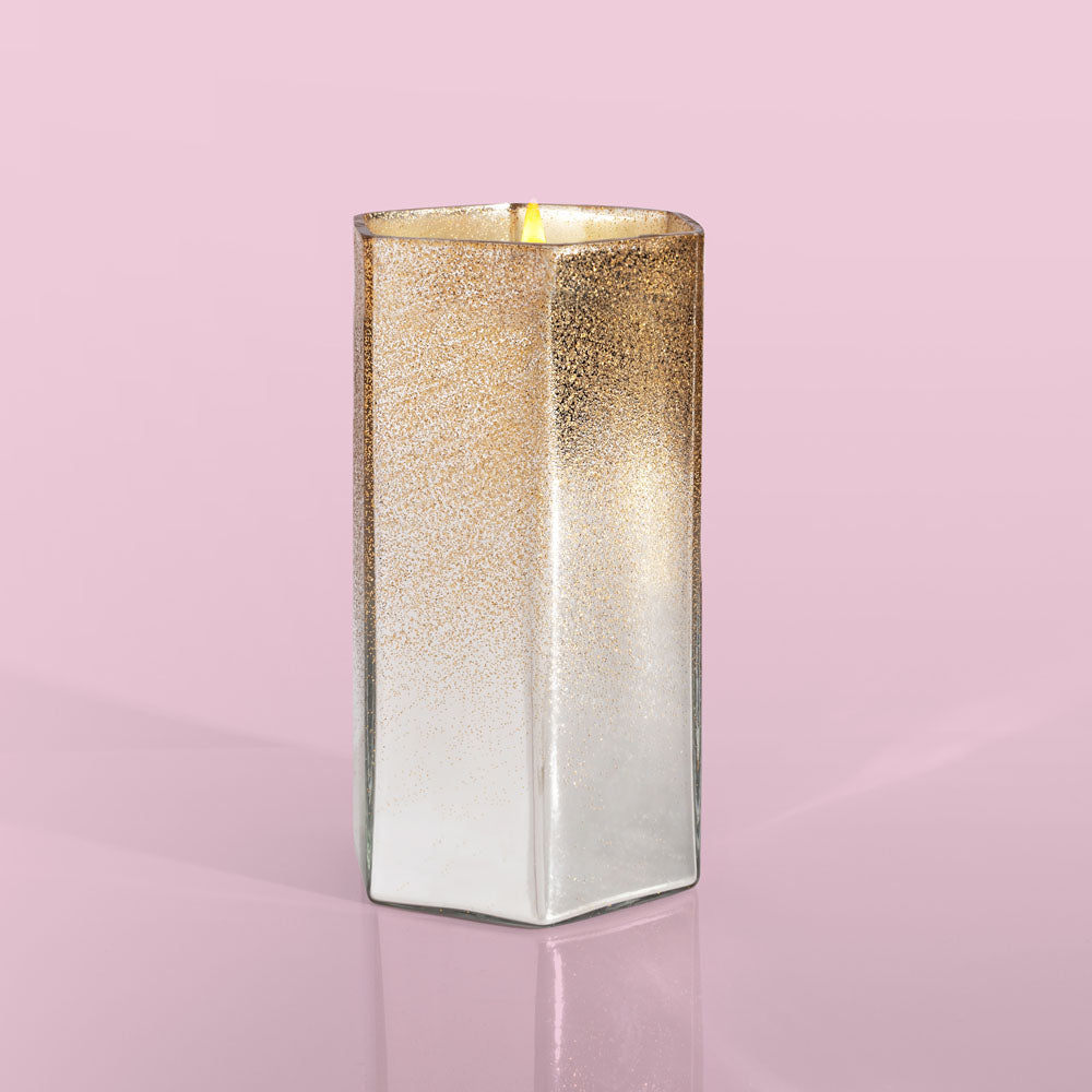 Candle- Crystal Pine Glitz Hexagon, 17 oz