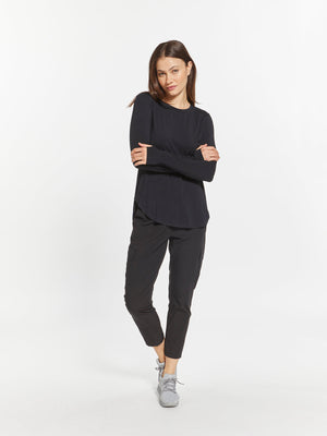 Black Essential Basic Top