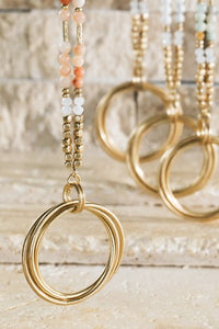 White Bead Pendant