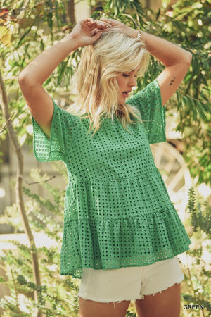 Green Tiered Top
