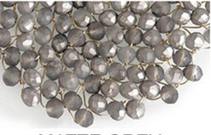 Matte Grey Starburst Necklace