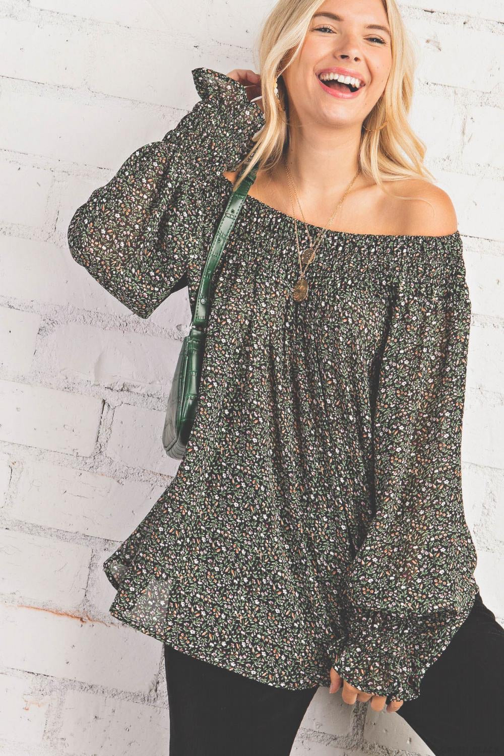 Floral Off the Shoulder