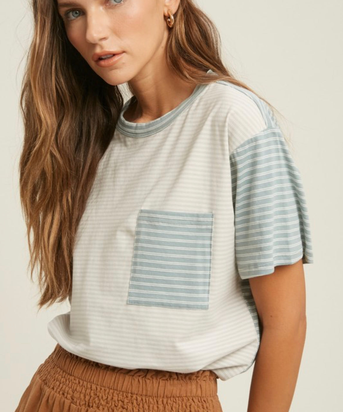 Stone Stripe Top