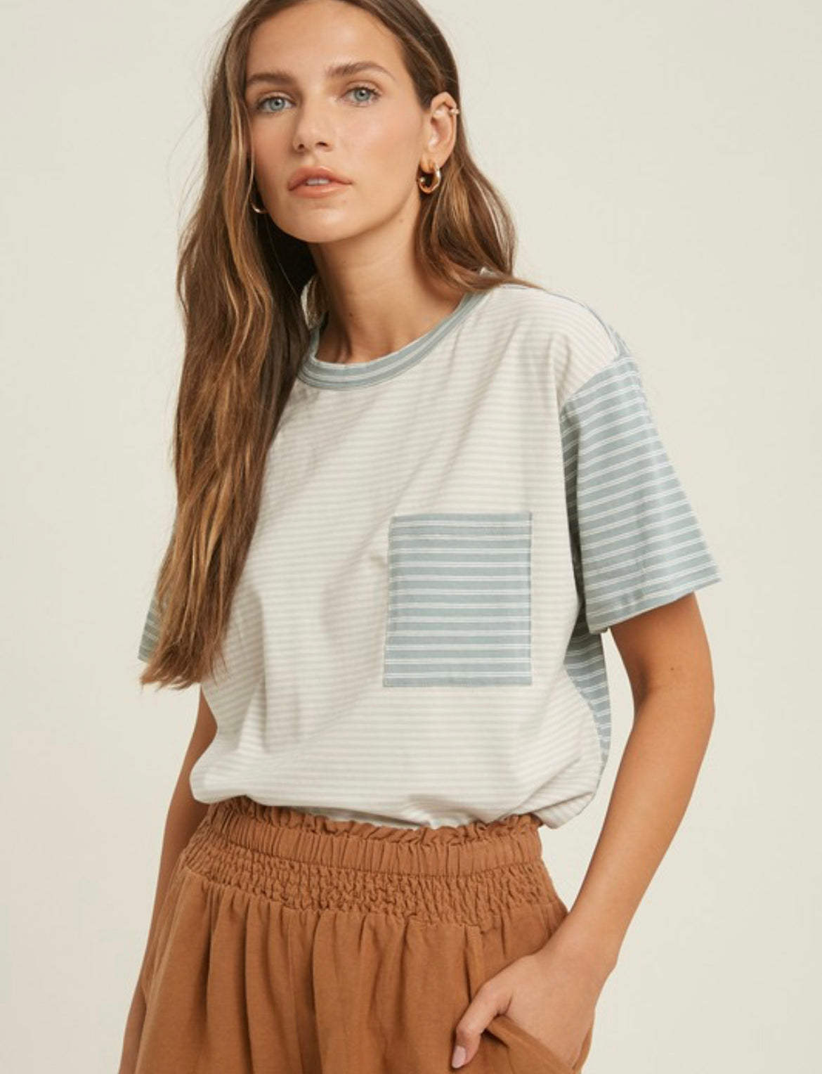 Stone Stripe Top