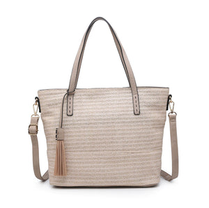 August Two Tone Natural Bag