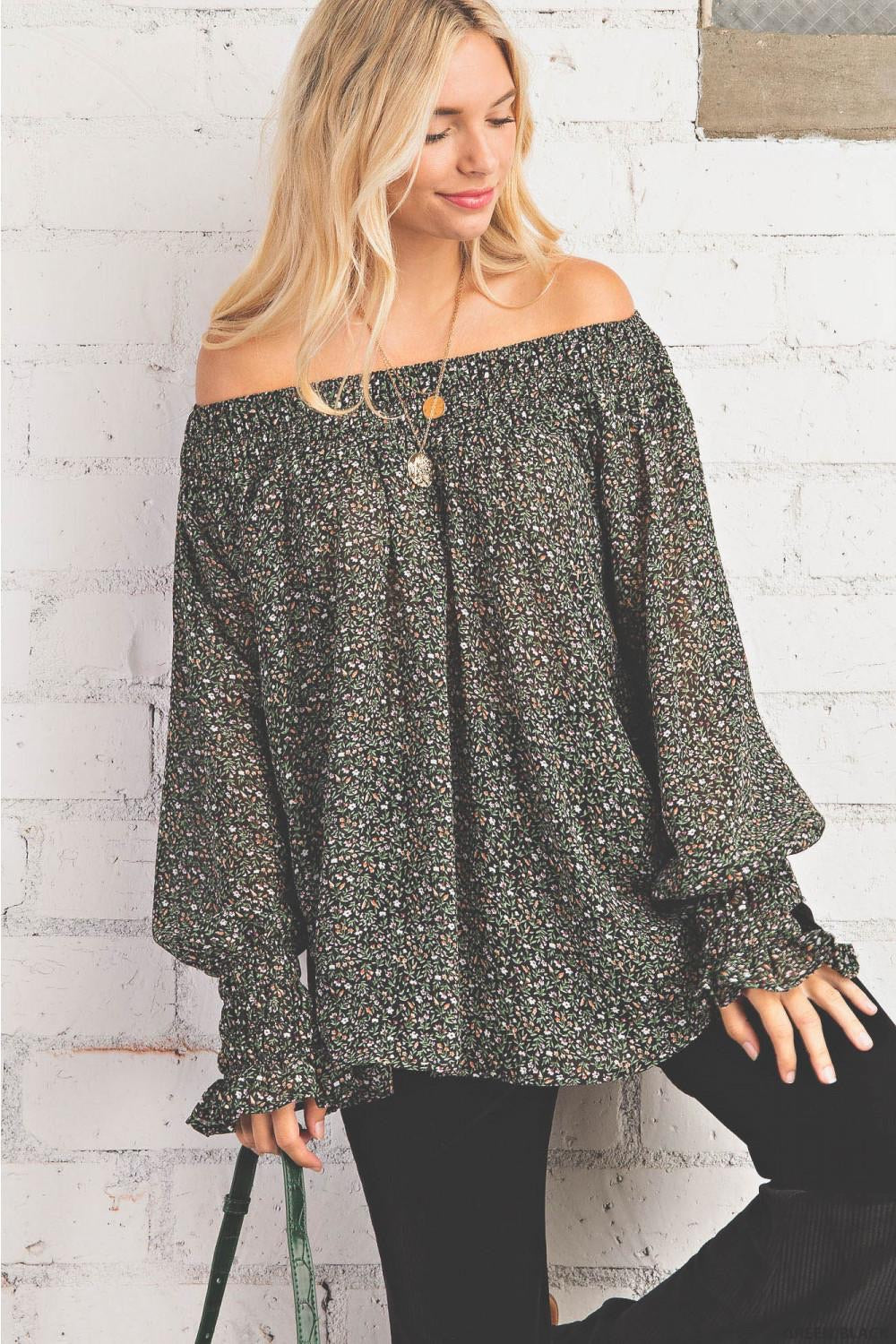 Floral Off the Shoulder