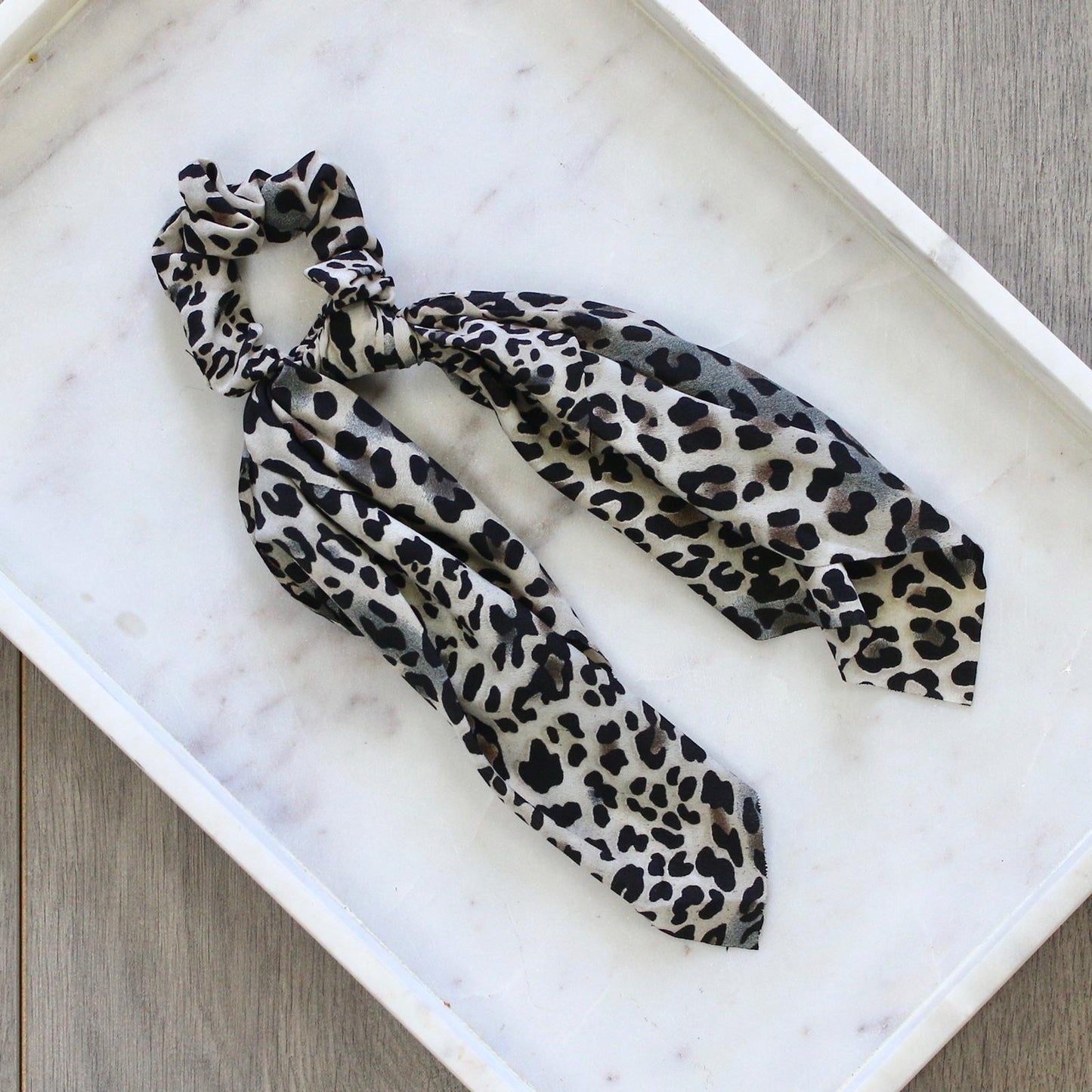 Tan Leopard Hair Scarf