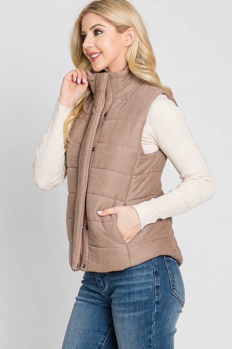 Mocha Down Vest