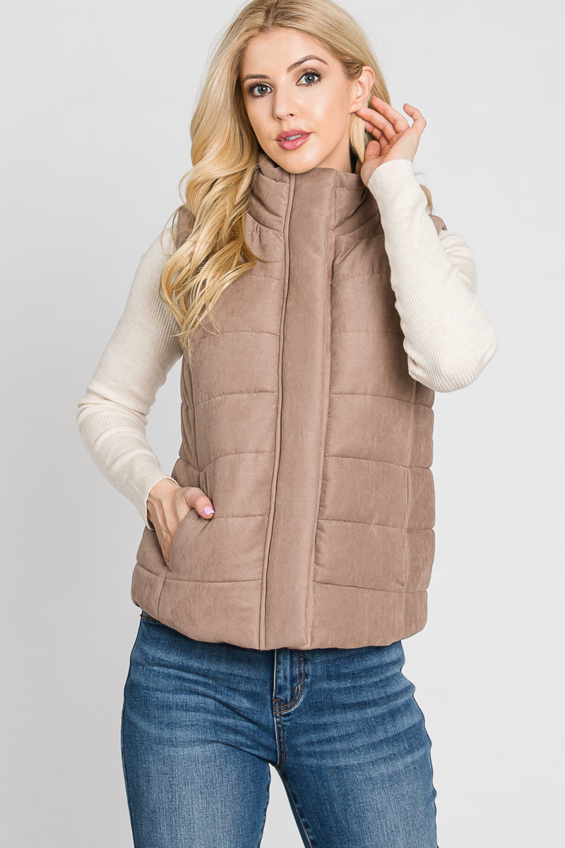 Mocha Down Vest