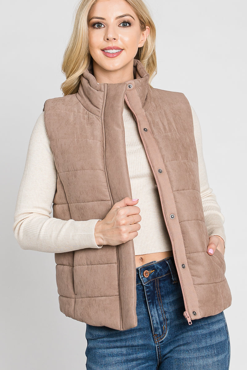 Mocha Down Vest