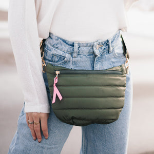 Puffer Belt Bag (Olive)
