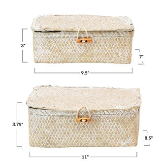 Seagrass Boxes Set of 2