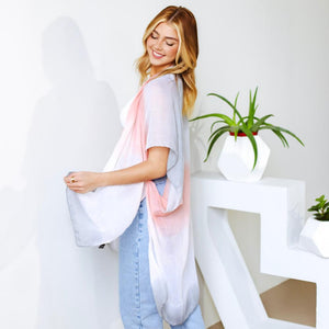 Sunset Watercolor Kimono