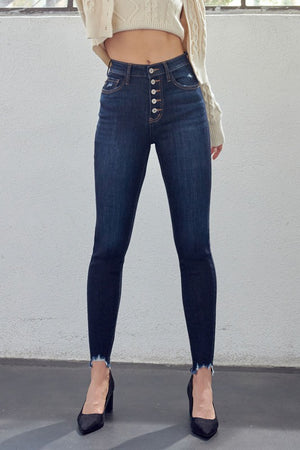 Super High Rise Button Fly Denim - KC7273RH