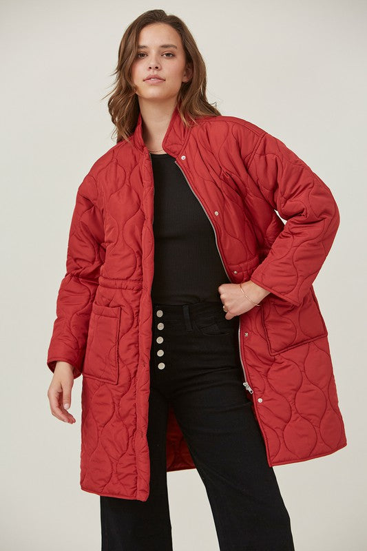 Terra Cotta Quilted Jacket