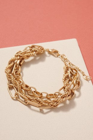 Triple Layer Chain Bracelet