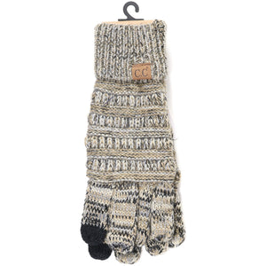 C.C Four-Tone Gloves - Black/Tan