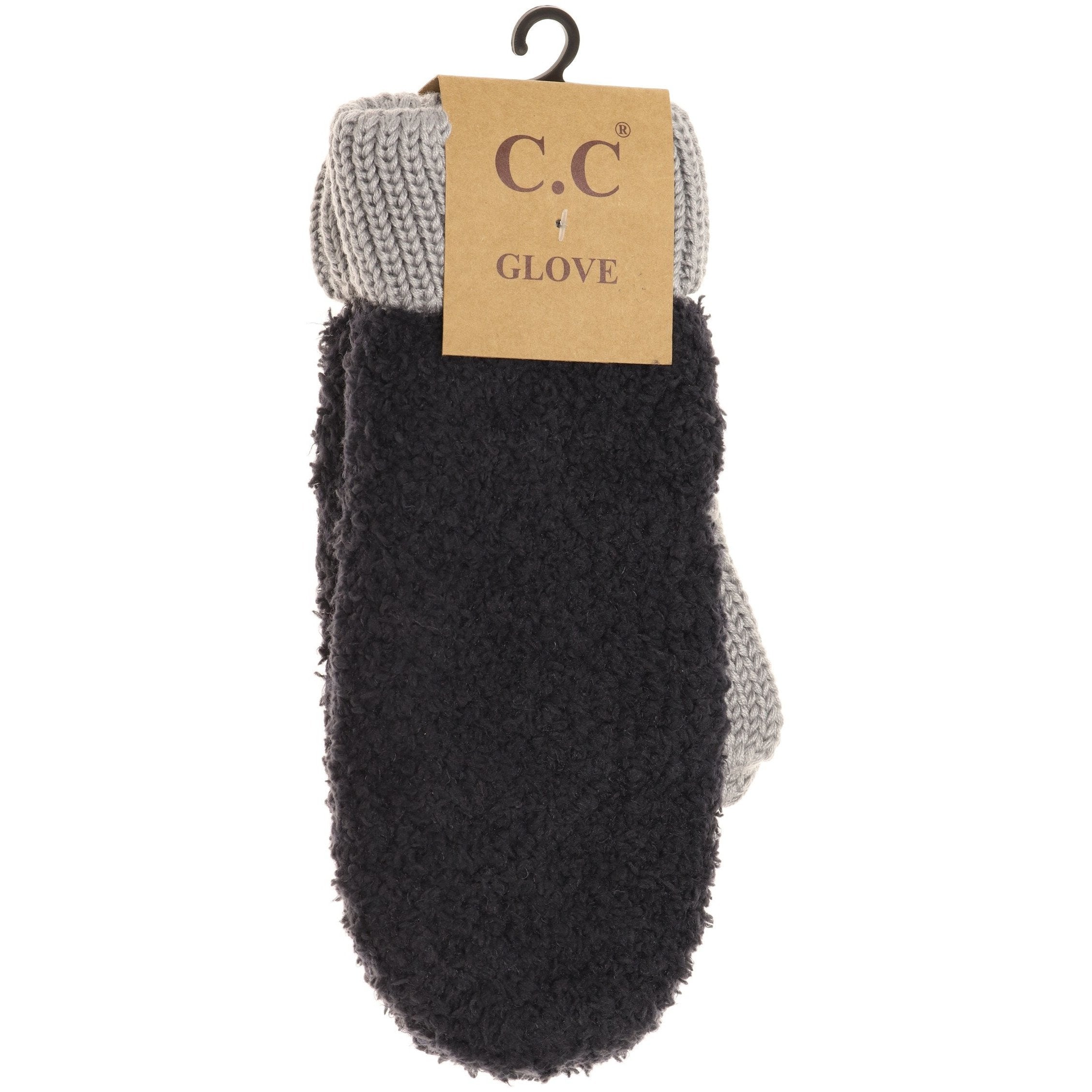 C.C Sherpa Mitten- Black