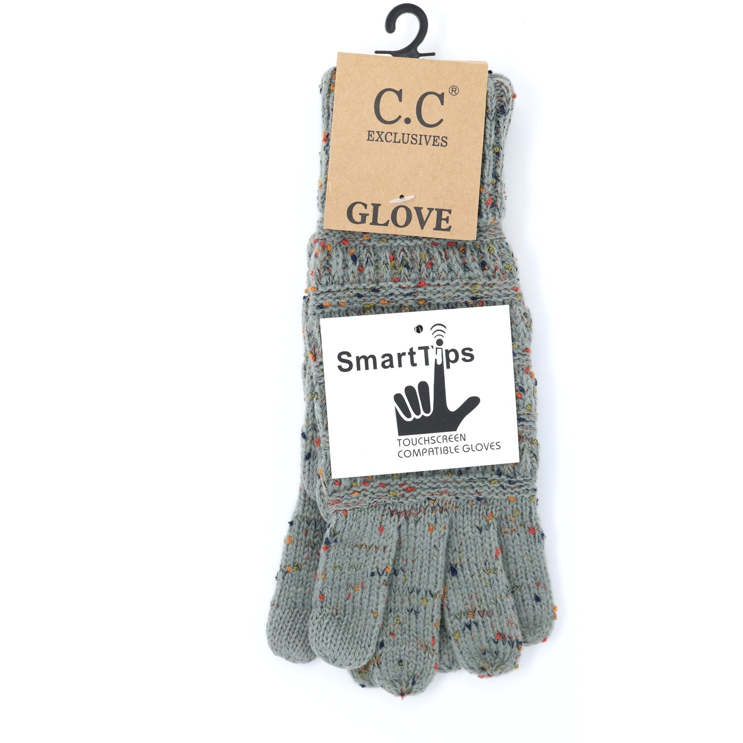 C.C Flecked Gloves - Grey