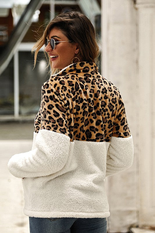 Leopard Sherpa- White - T933