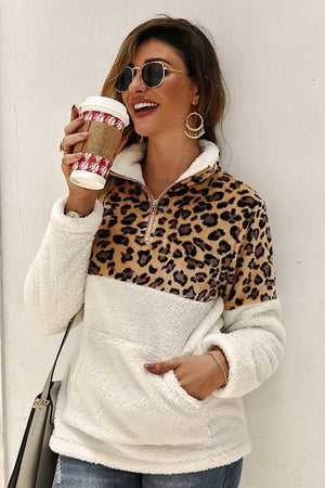 Leopard Sherpa- White - T933