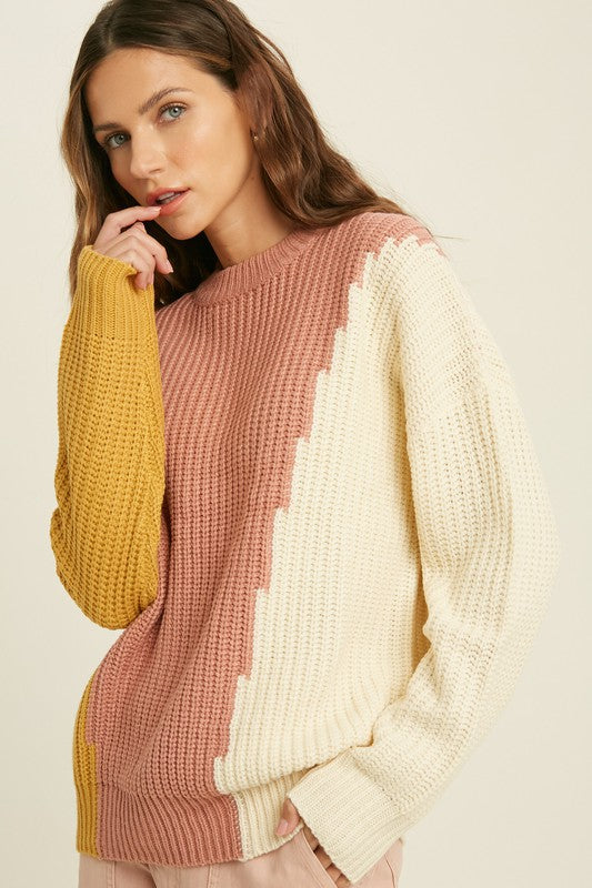 Vertical Block Sweater