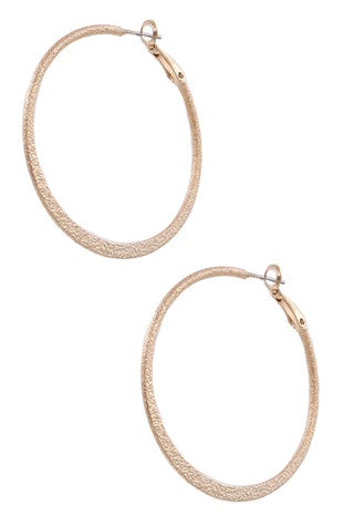 Worn Gold Hoops